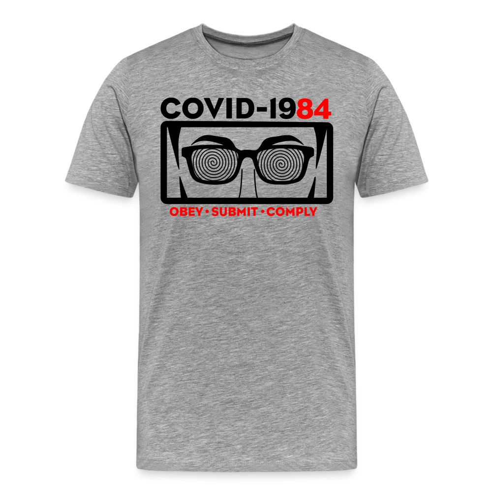 COVID-1984 Men's Premium T-Shirt - heather gray