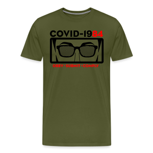 COVID-1984 Men's Premium T-Shirt - olive green