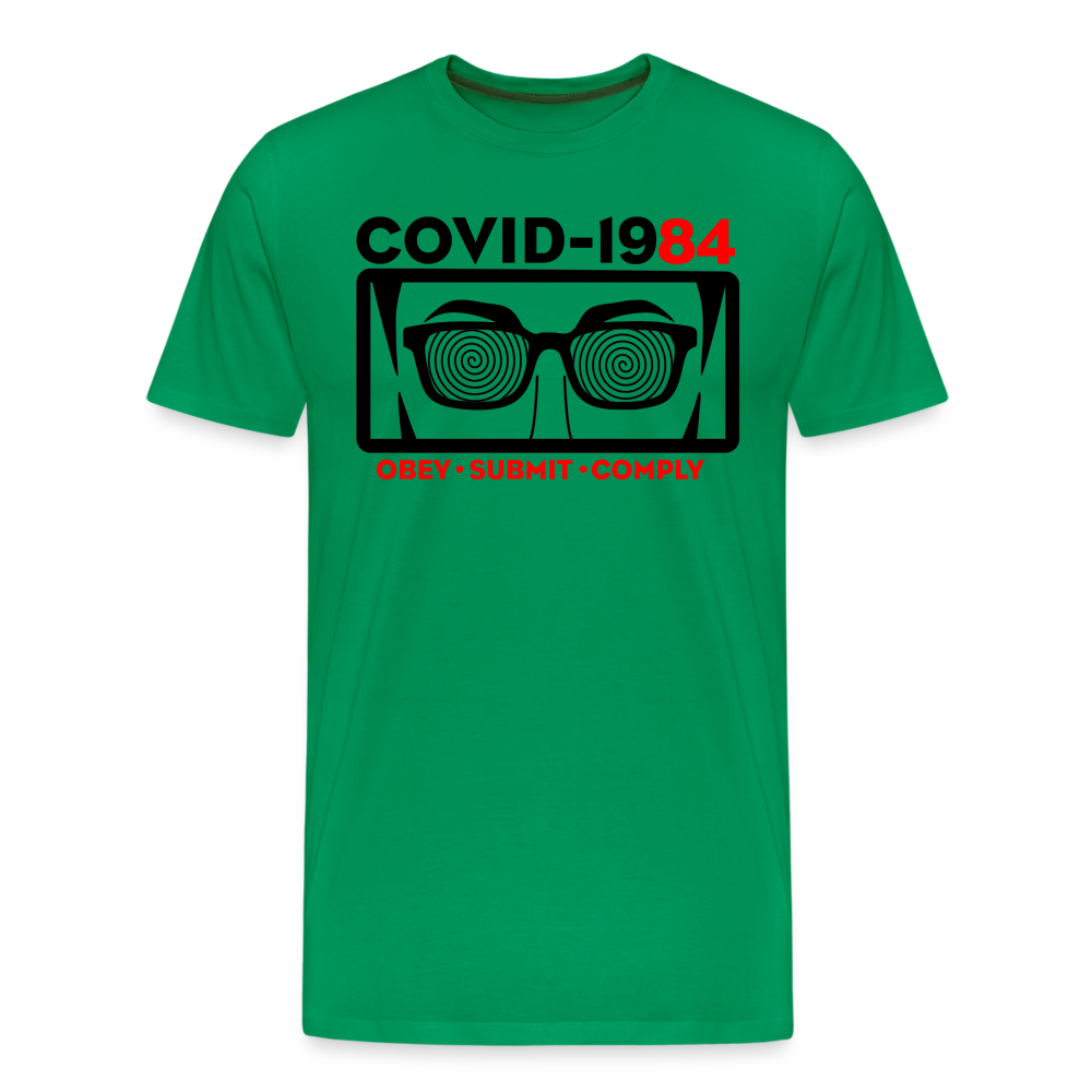 COVID-1984 Men's Premium T-Shirt - kelly green