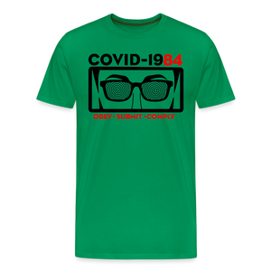 COVID-1984 Men's Premium T-Shirt - kelly green