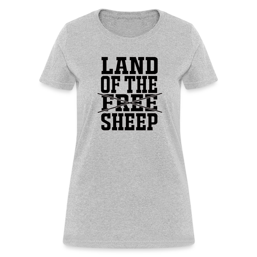 Land Of The Sheep Women's T-Shirt - heather gray