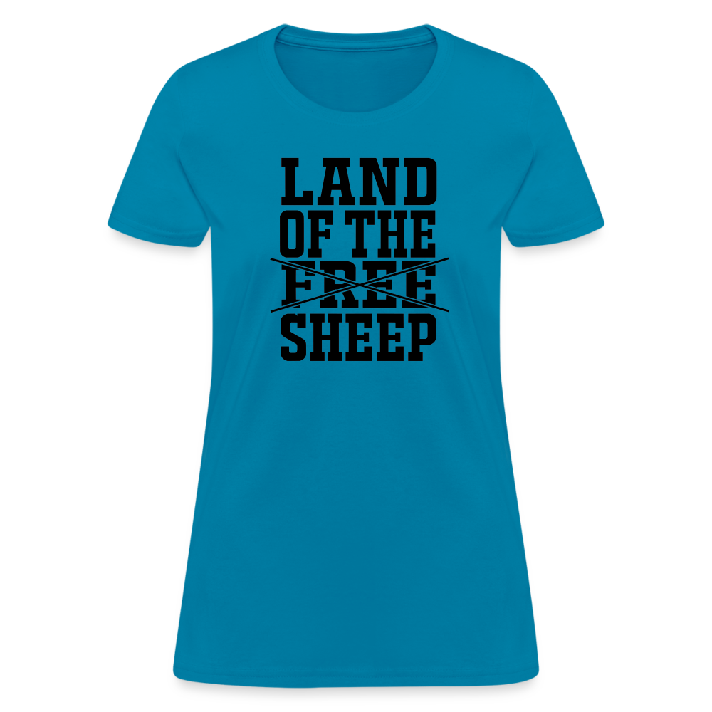 Land Of The Sheep Women's T-Shirt - turquoise