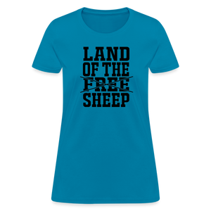 Land Of The Sheep Women's T-Shirt - turquoise