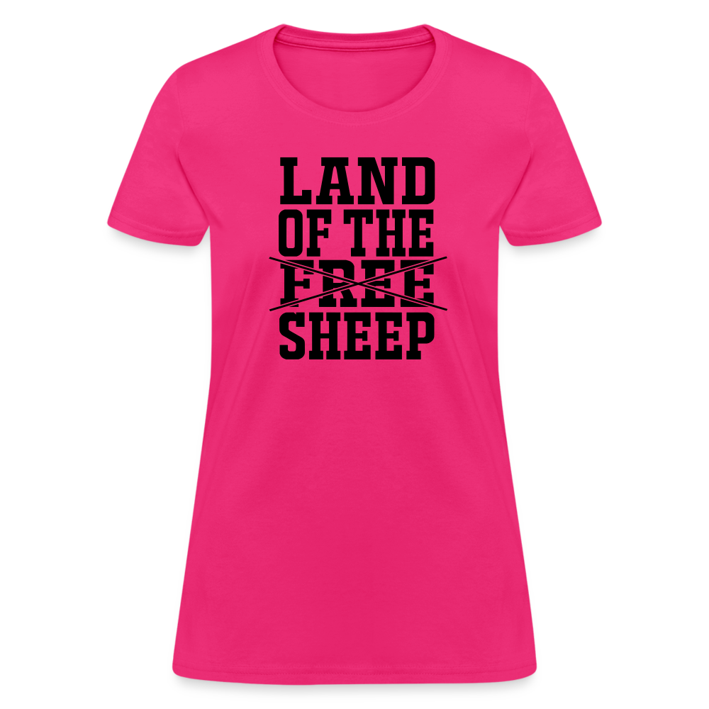 Land Of The Sheep Women's T-Shirt - fuchsia