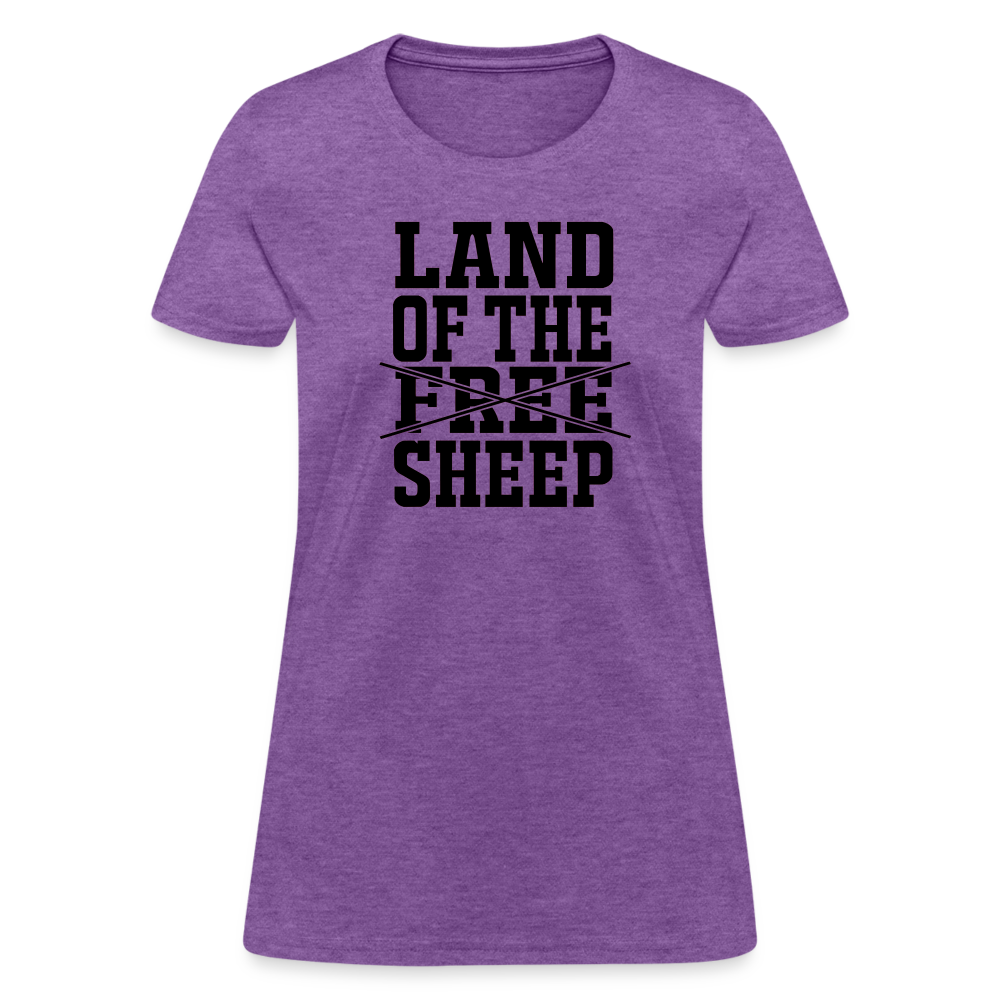 Land Of The Sheep Women's T-Shirt - purple heather