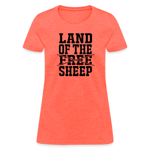 Land Of The Sheep Women's T-Shirt - heather coral