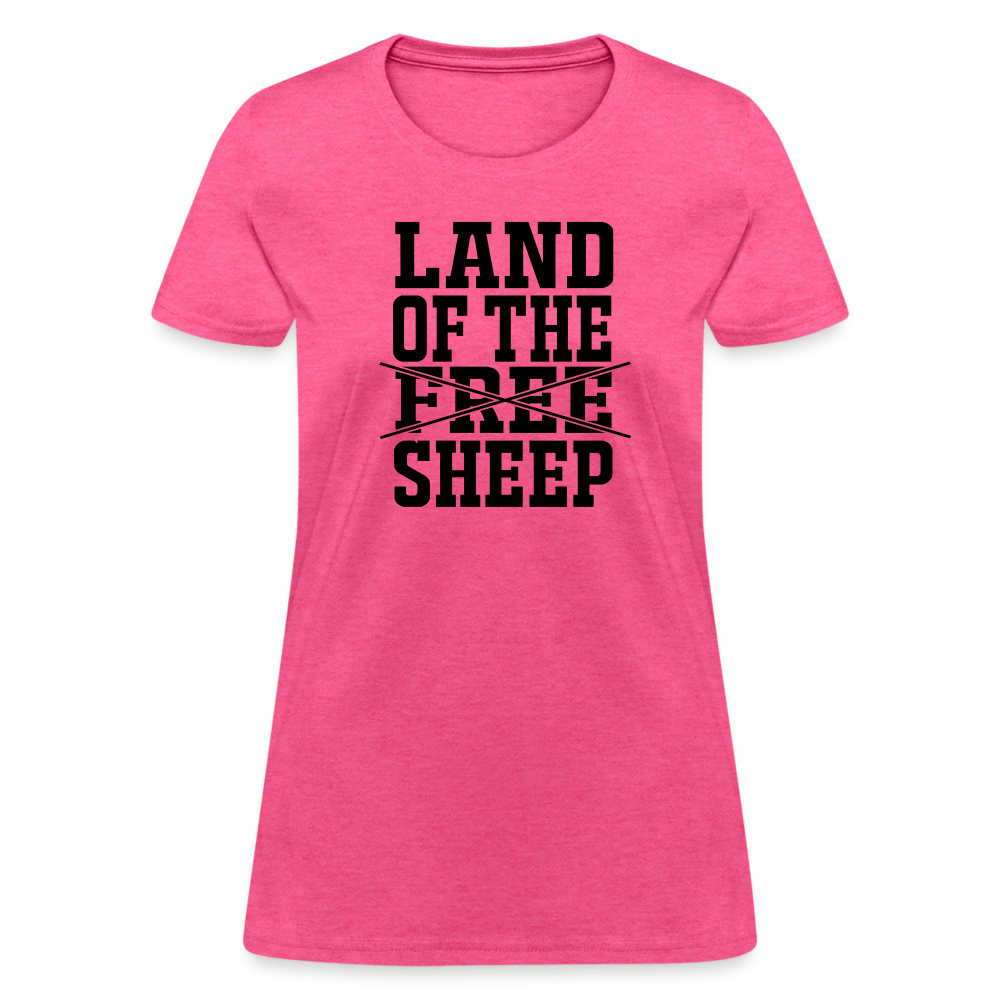 Land Of The Sheep Women's T-Shirt - heather pink