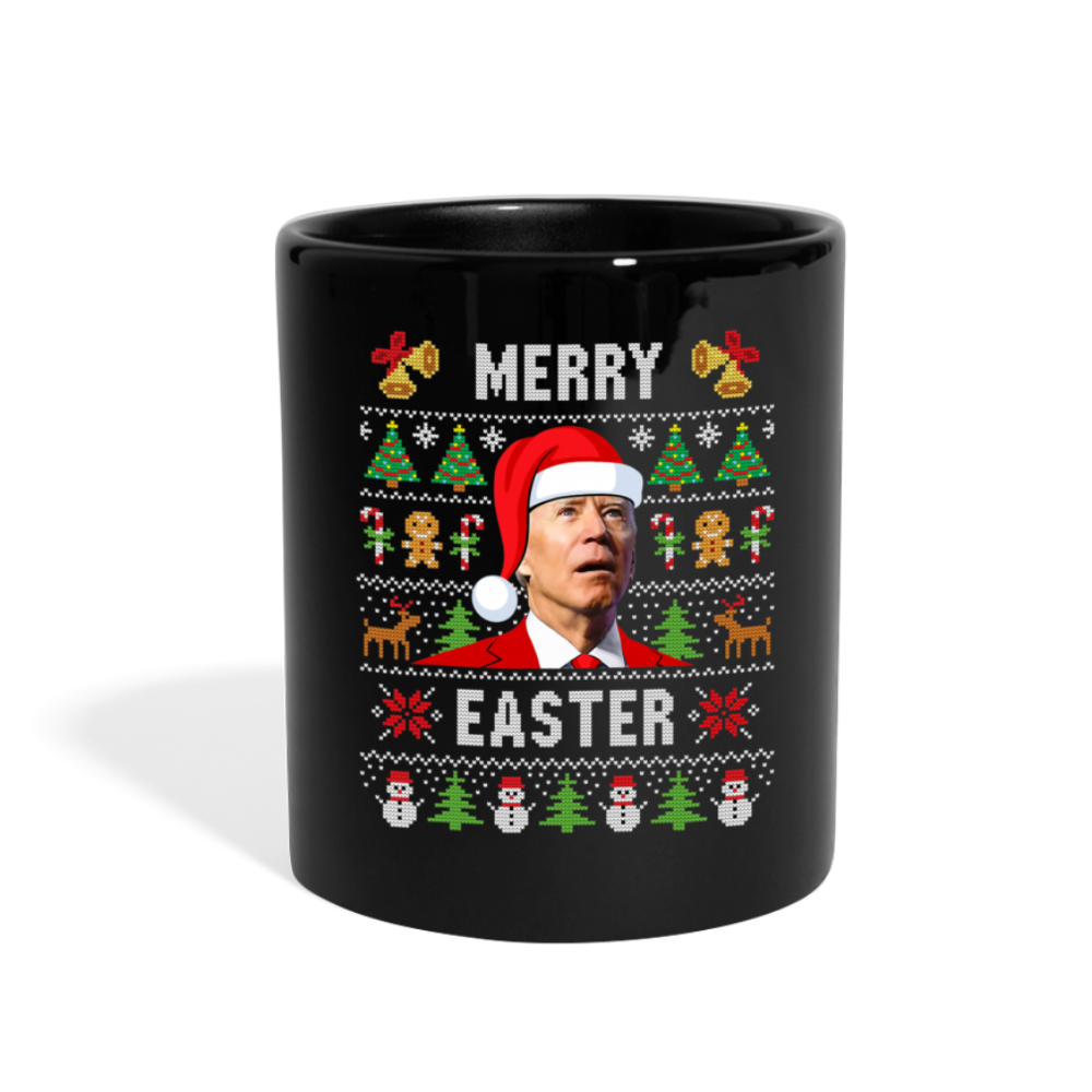 Merry Easter Funny Biden Full Color Mug - black