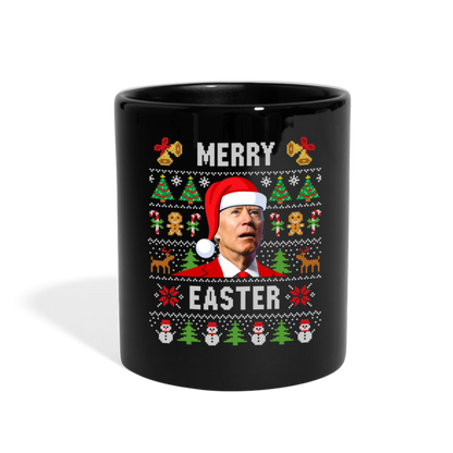 Merry Easter Funny Biden Full Color Mug - black