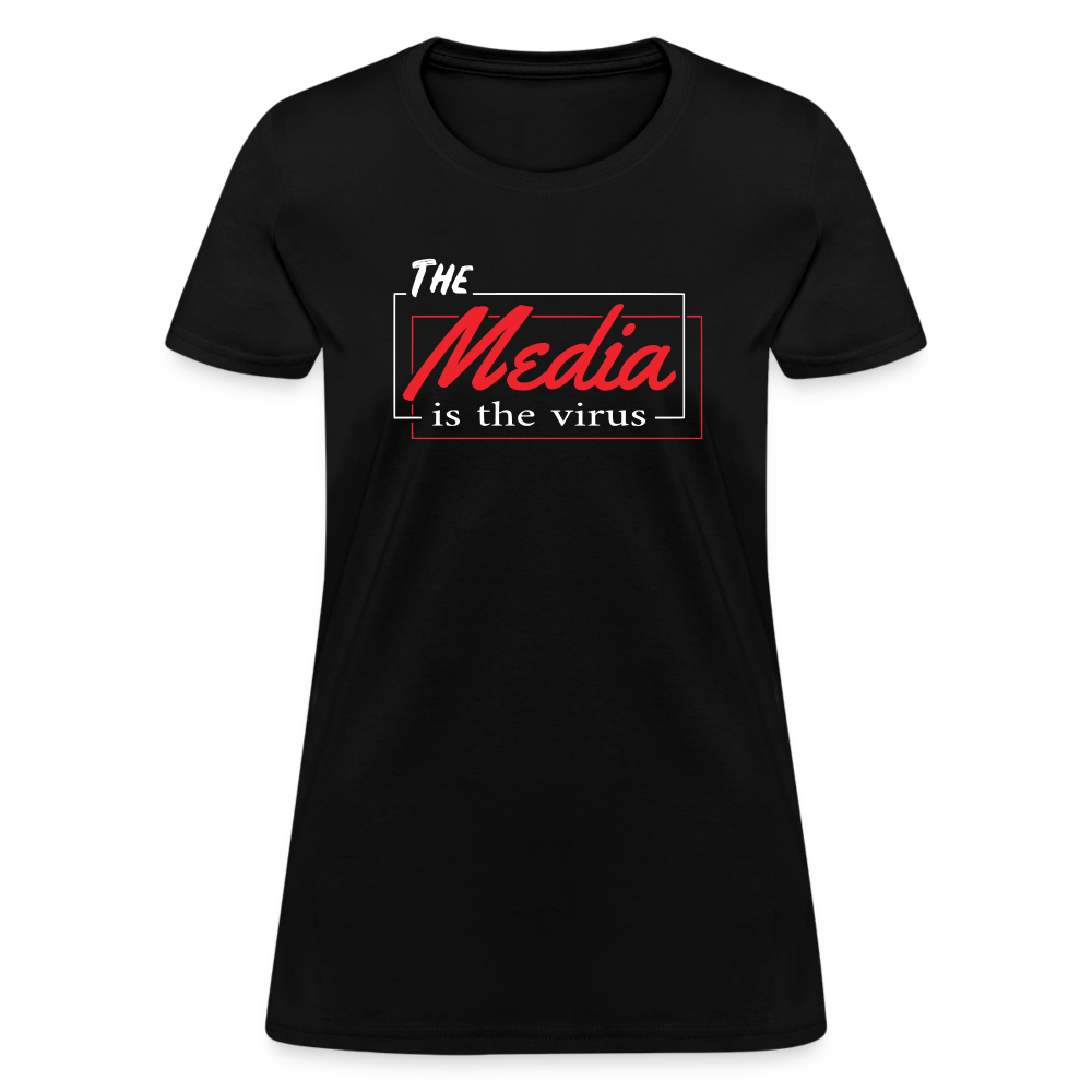 The Media Is The Virus Women's T-Shirt - black