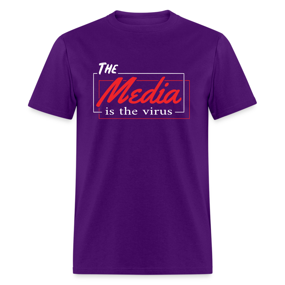 The Media Is The Virus Classic T-Shirt - purple