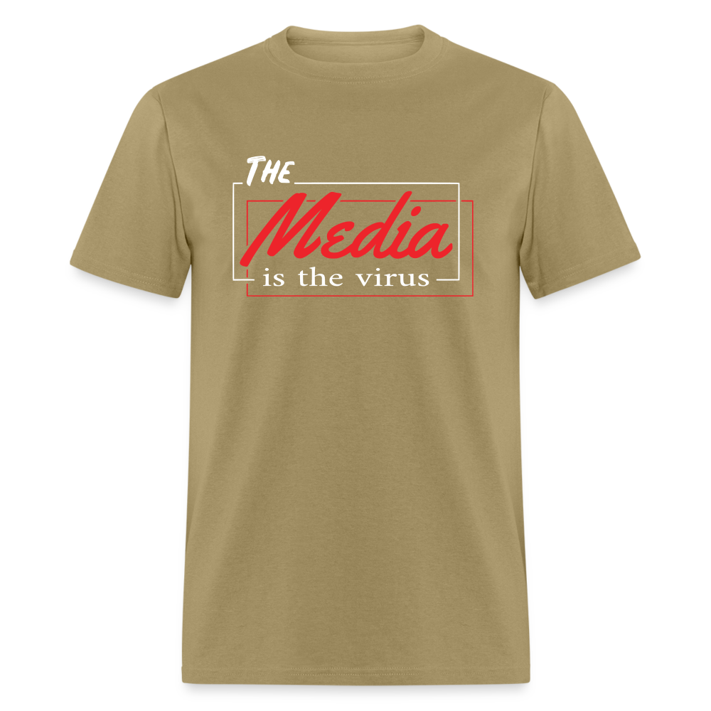 The Media Is The Virus Classic T-Shirt - khaki