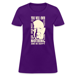 Klaus Schwab You Will Own Nothing Women's T-Shirt - purple