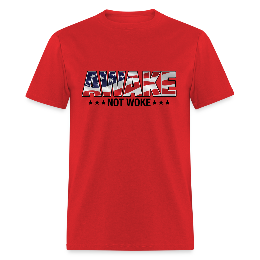 Awake not Woke Classic T-Shirt - red