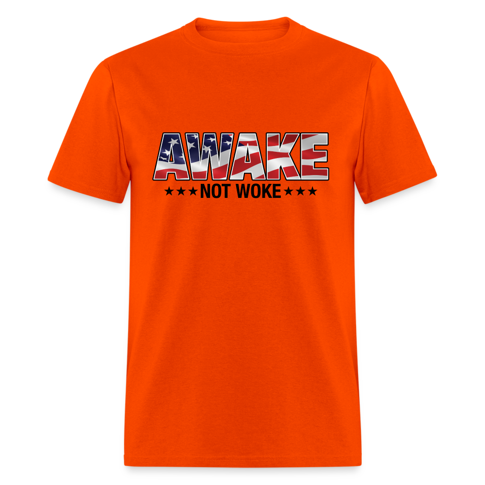 Awake not Woke Classic T-Shirt - orange