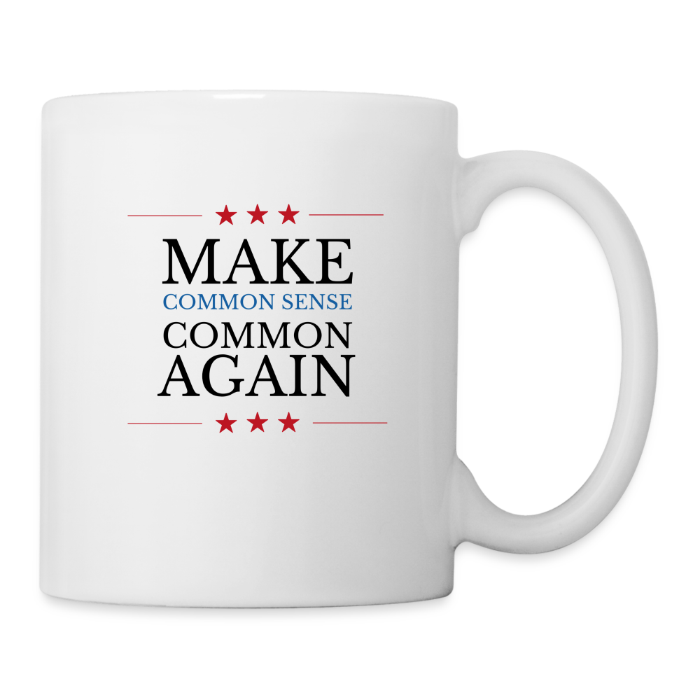 Make Common Sense Common Again Coffee/Tea Mug - white