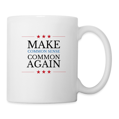 Make Common Sense Common Again Coffee/Tea Mug - white