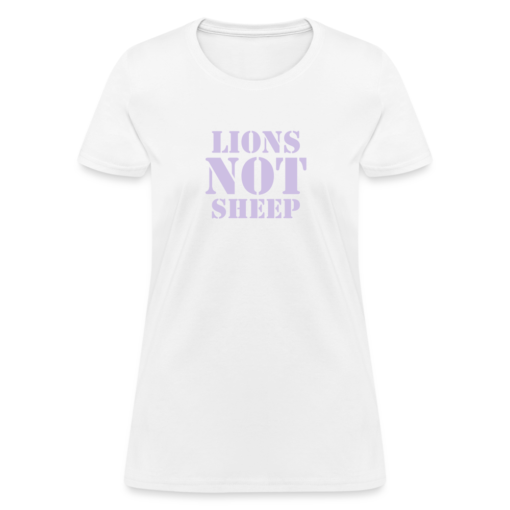 Lions Not Sheep Women's T-Shirt - white