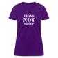 Lions Not Sheep Women's T-Shirt - purple