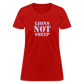 Lions Not Sheep Women's T-Shirt - red