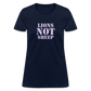 Lions Not Sheep Women's T-Shirt - navy