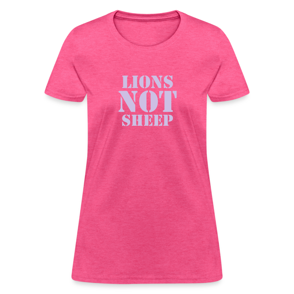 Lions Not Sheep Women's T-Shirt - heather pink