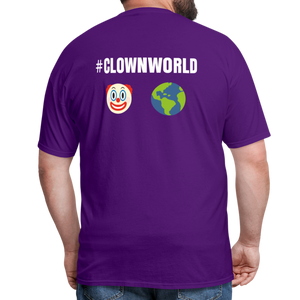 #CLOWNWORLD Back Print Men's T-Shirt - purple