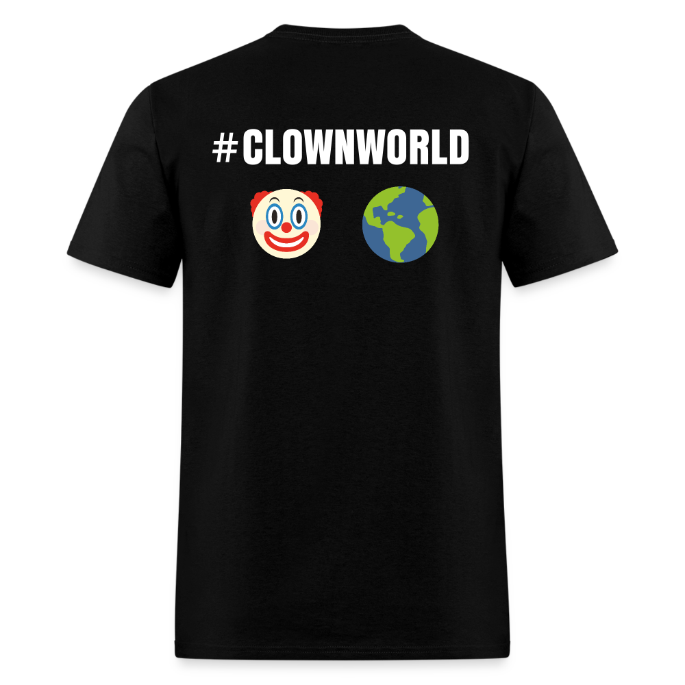 #CLOWNWORLD Back Print Men's T-Shirt - black