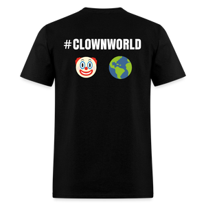 #CLOWNWORLD Back Print Men's T-Shirt - black