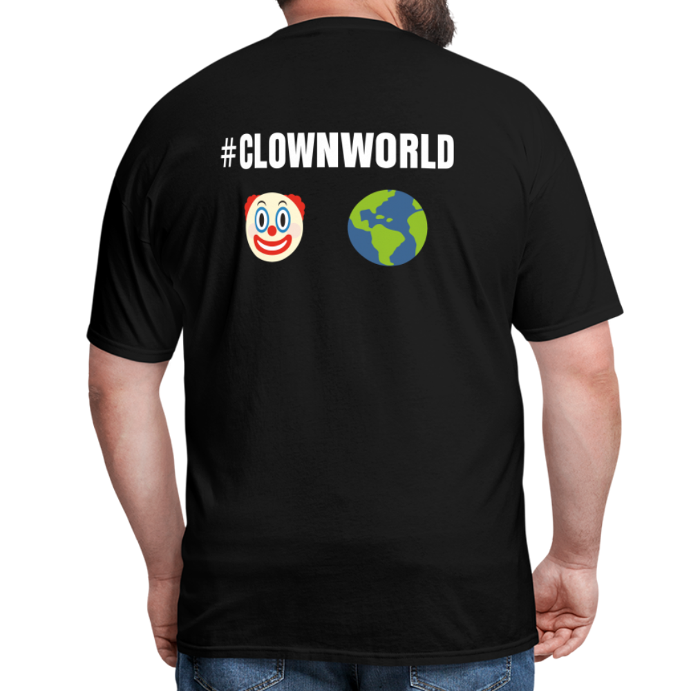 #CLOWNWORLD Back Print Men's T-Shirt - black