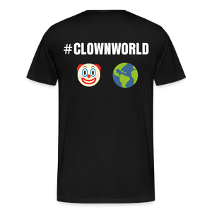 #CLOWNWORLD Back Print Men's Premium T-Shirt - black