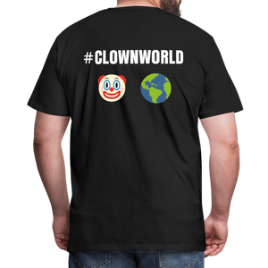 #CLOWNWORLD Back Print Men's Premium T-Shirt - black