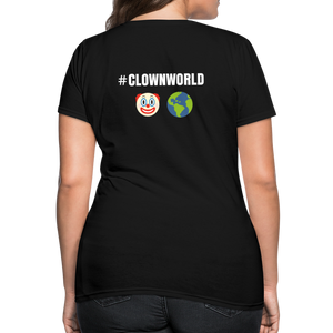 #CLOWNWORLD Back Print Women's T-Shirt - black