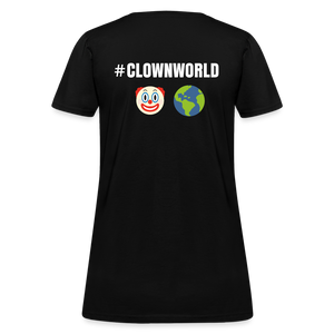 #CLOWNWORLD Back Print Women's T-Shirt - black