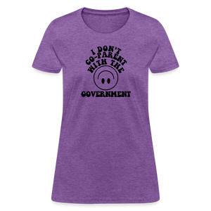 I Don't Co-Parent with the Government Women's T-Shirt - purple heather