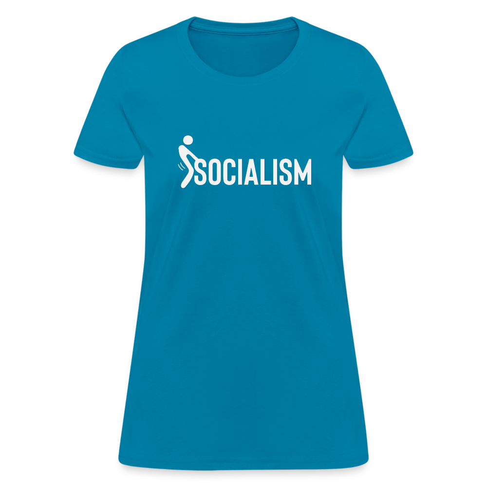 F**k Socialism Women's T-Shirt - turquoise