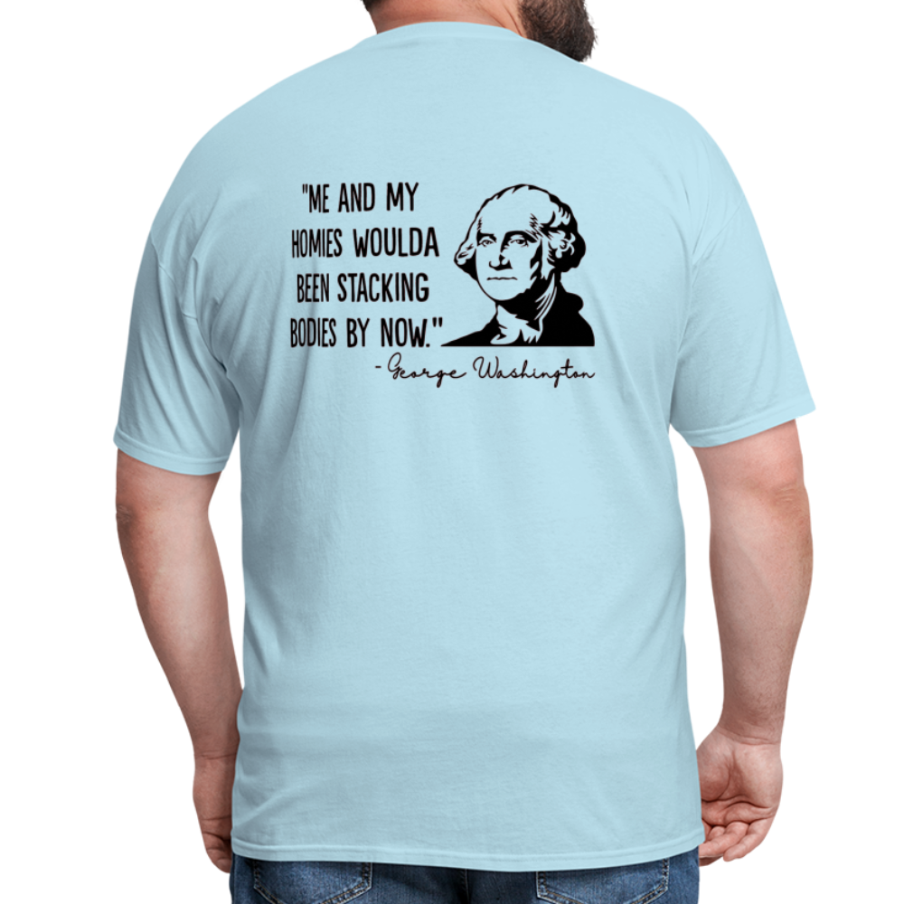 George Washington & His Homies Funny Classic T-Shirt - powder blue