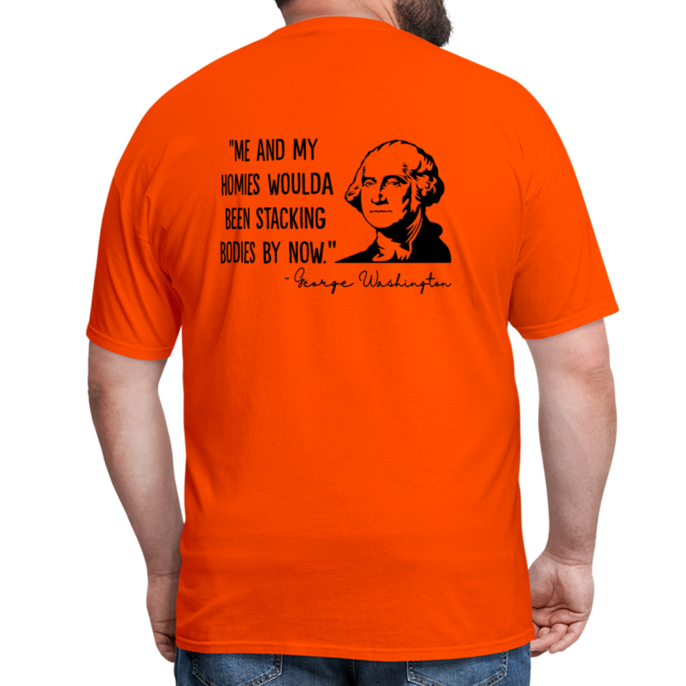 George Washington & His Homies Funny Classic T-Shirt - orange