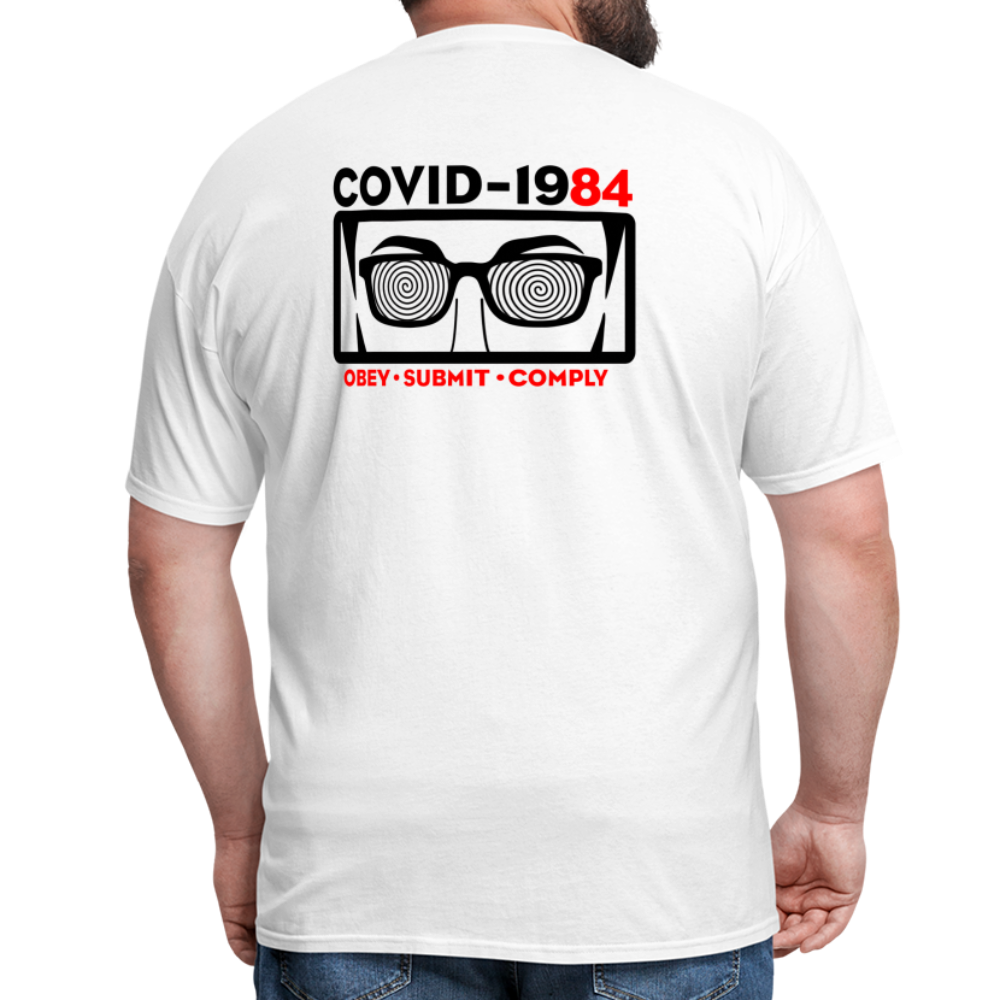 COVID-1984 (Back Print) Classic T-Shirt - white