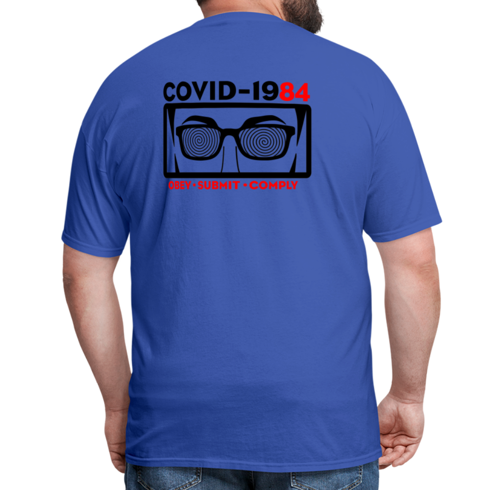 COVID-1984 (Back Print) Classic T-Shirt - royal blue