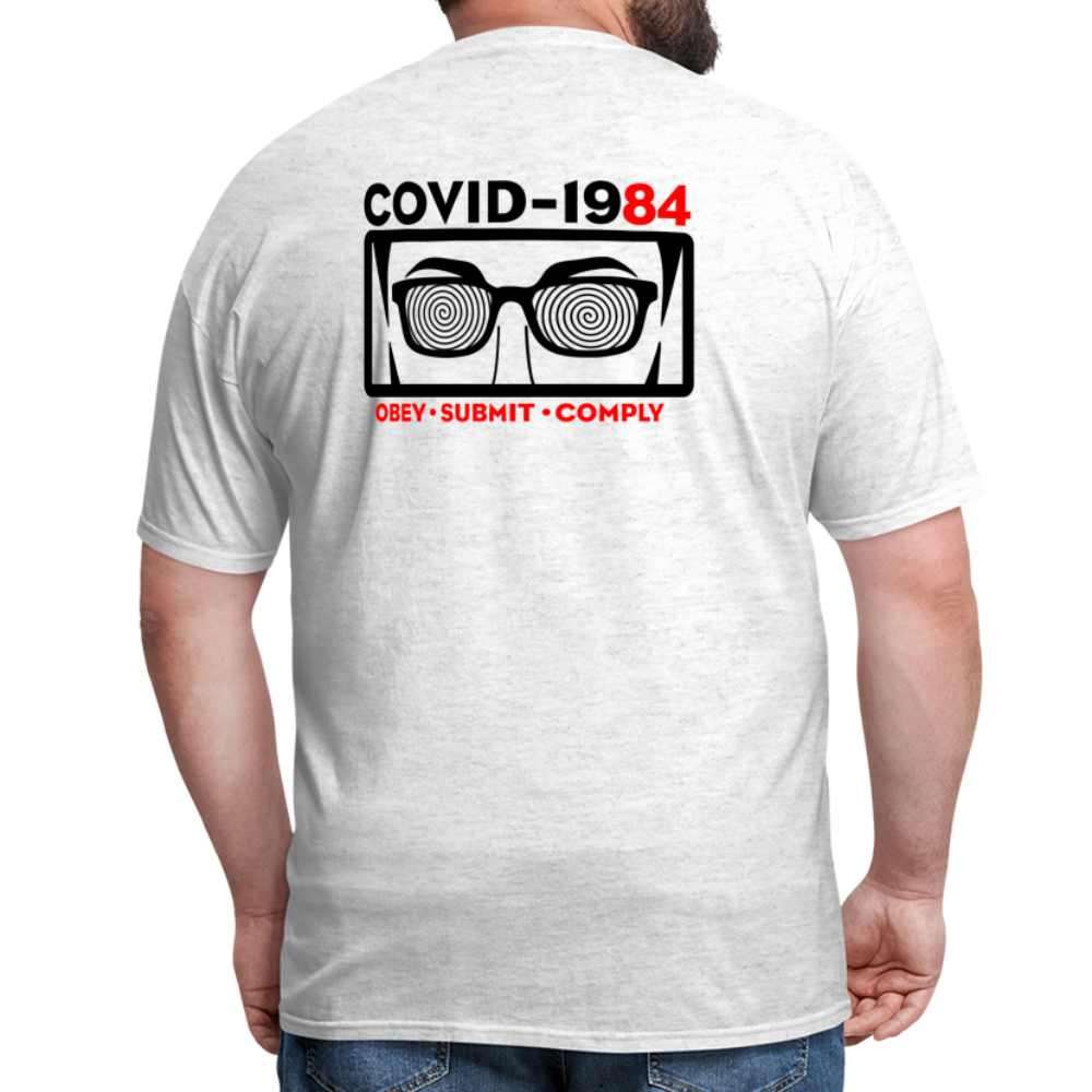 COVID-1984 (Back Print) Classic T-Shirt - light heather gray