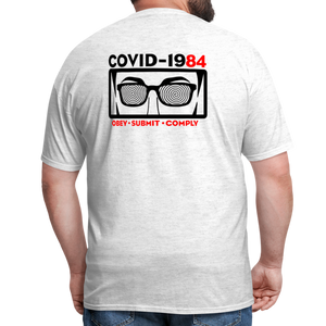 COVID-1984 (Back Print) Classic T-Shirt - light heather gray