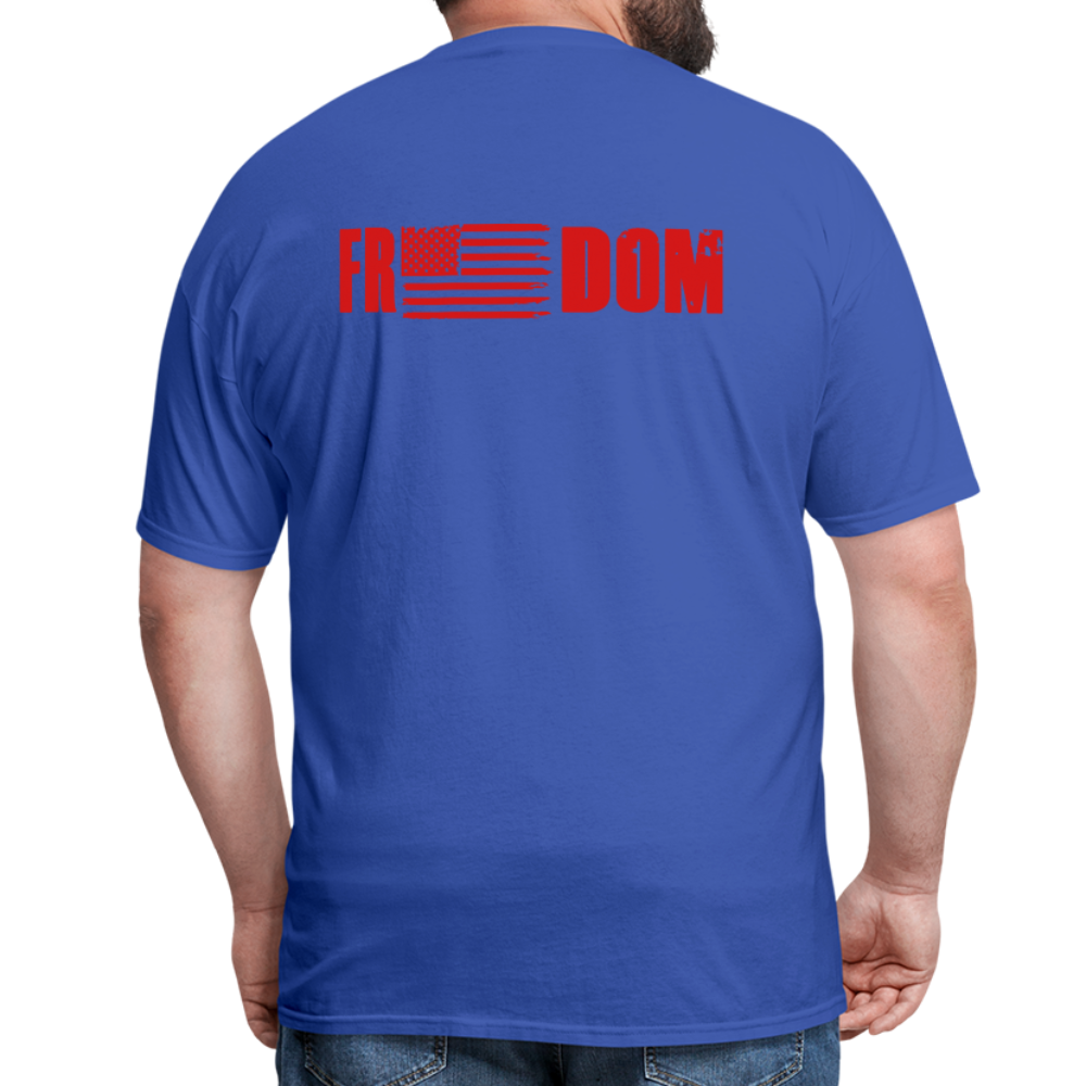 Freedom (Back Print) Classic T-Shirt - royal blue