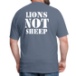 Lions Not Sheep (Back Print) Classic T-Shirt - denim