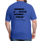 Ronald Reagan | Government is the Problem (Back Print) Classic T-Shirt - royal blue