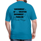 Ronald Reagan | Government is the Problem (Back Print) Classic T-Shirt - turquoise