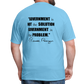 Ronald Reagan | Government is the Problem (Back Print) Classic T-Shirt - aquatic blue