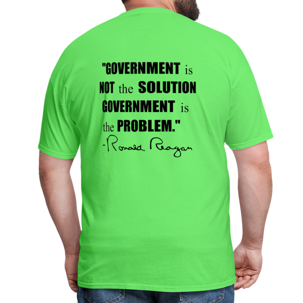 Ronald Reagan | Government is the Problem (Back Print) Classic T-Shirt - kiwi