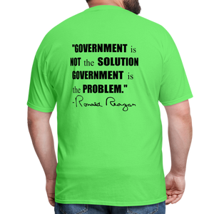 Ronald Reagan | Government is the Problem (Back Print) Classic T-Shirt - kiwi