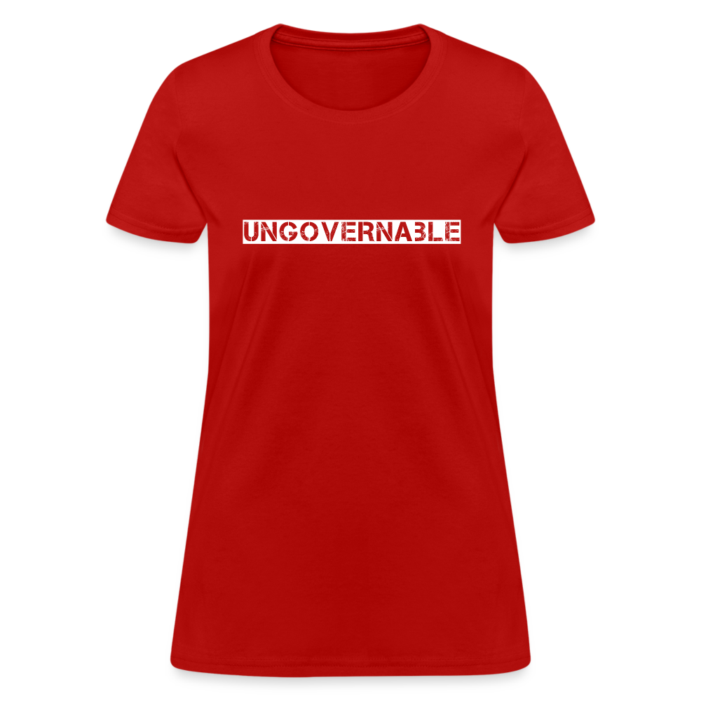 Ungovernable Women's T-Shirt - red